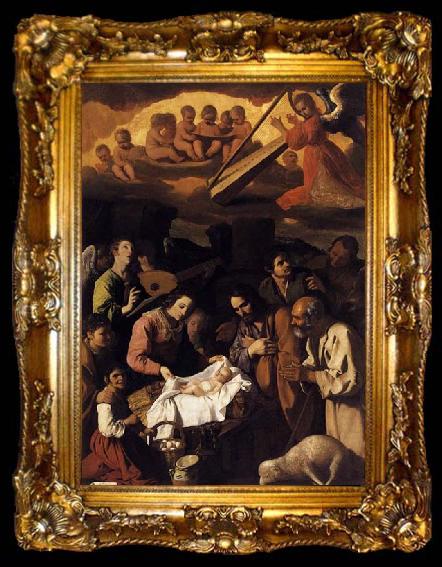 framed  Francisco de Zurbaran The Adoration of the Shepherds, ta009-2